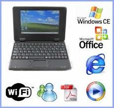 10 "LCD Windows CE 6.0 w Netbook / WiFi/RJ45/USB/SD - preto